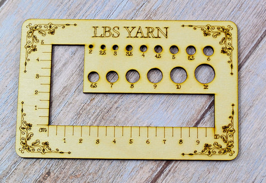 Nadel- und Maschenprobemaß