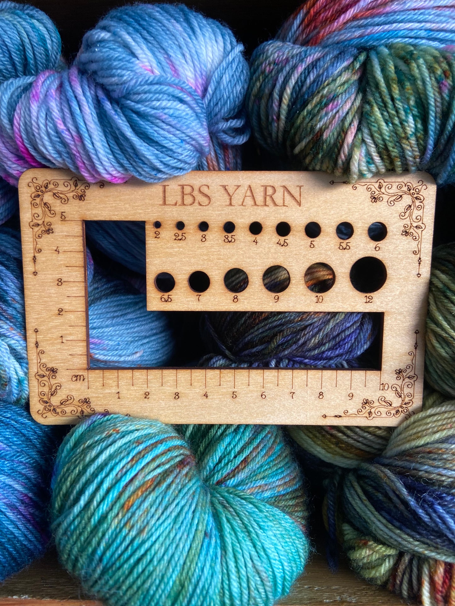 Nadel- und Maschenprobemaß