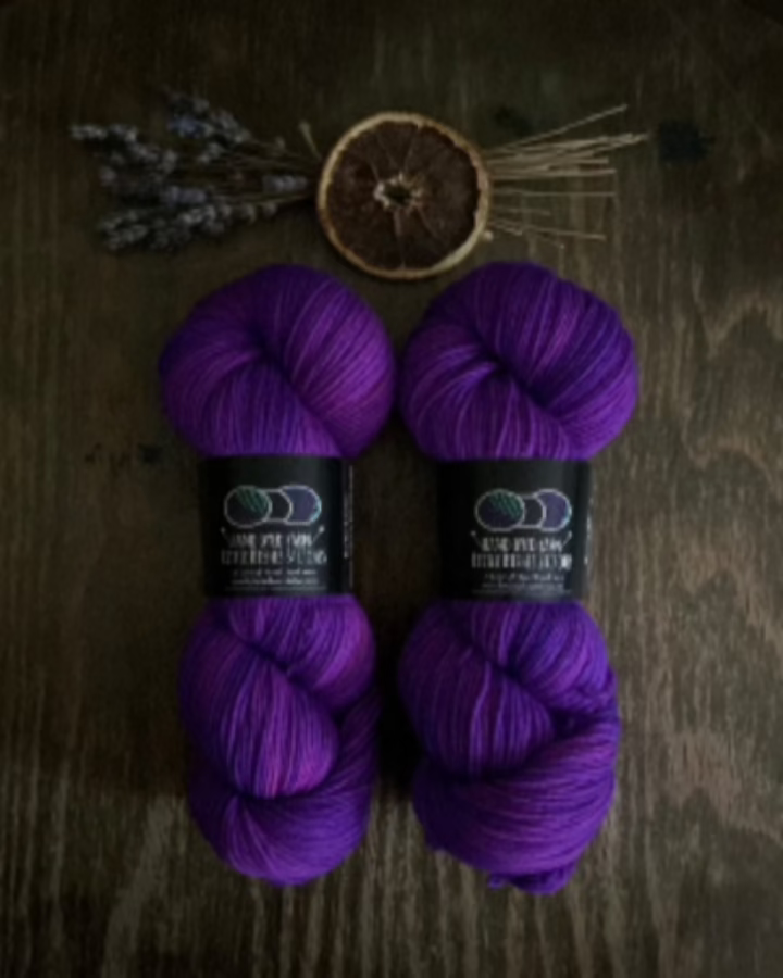 Witchy purple yarn