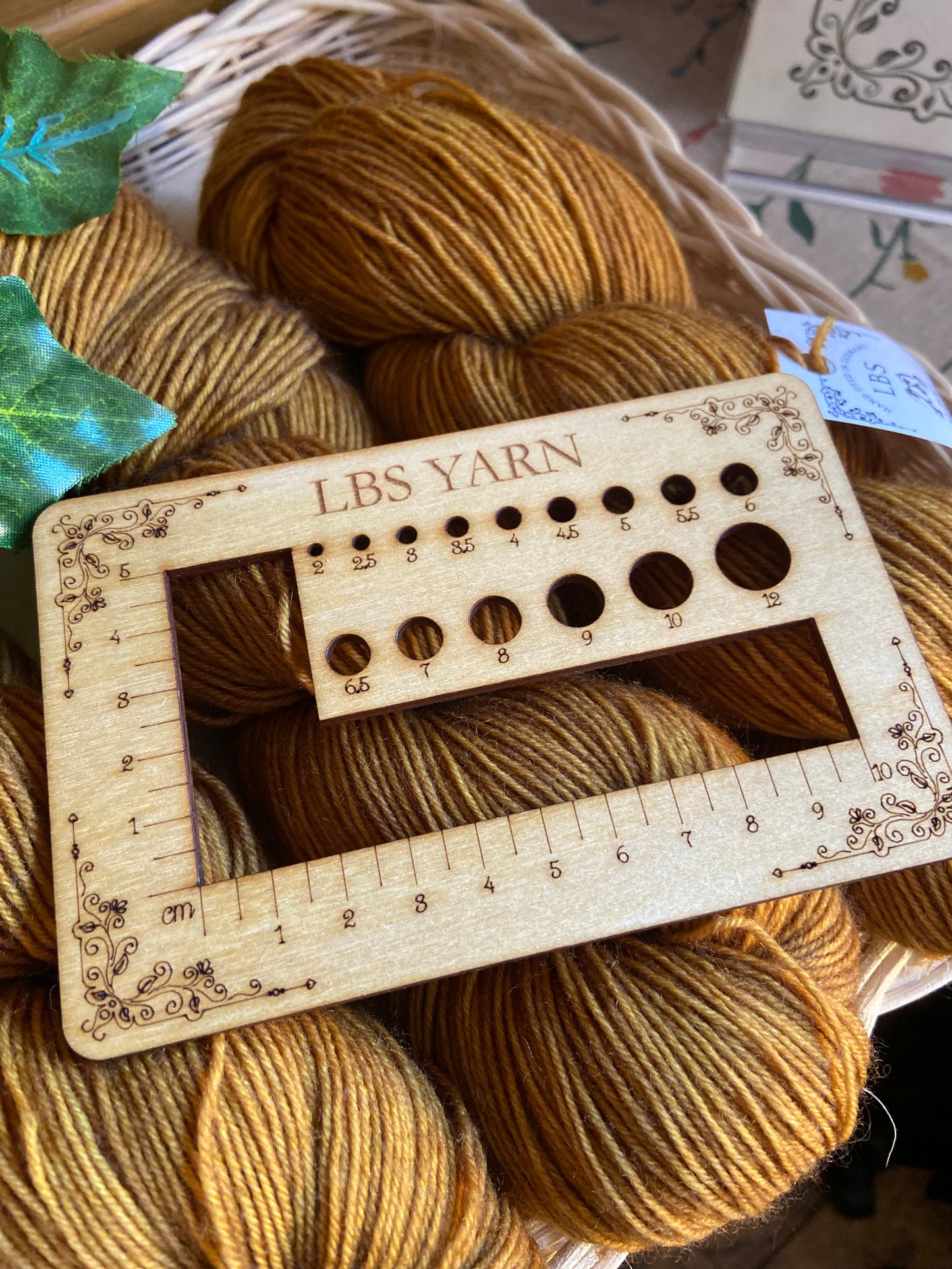 Nadel- und Maschenprobemaß