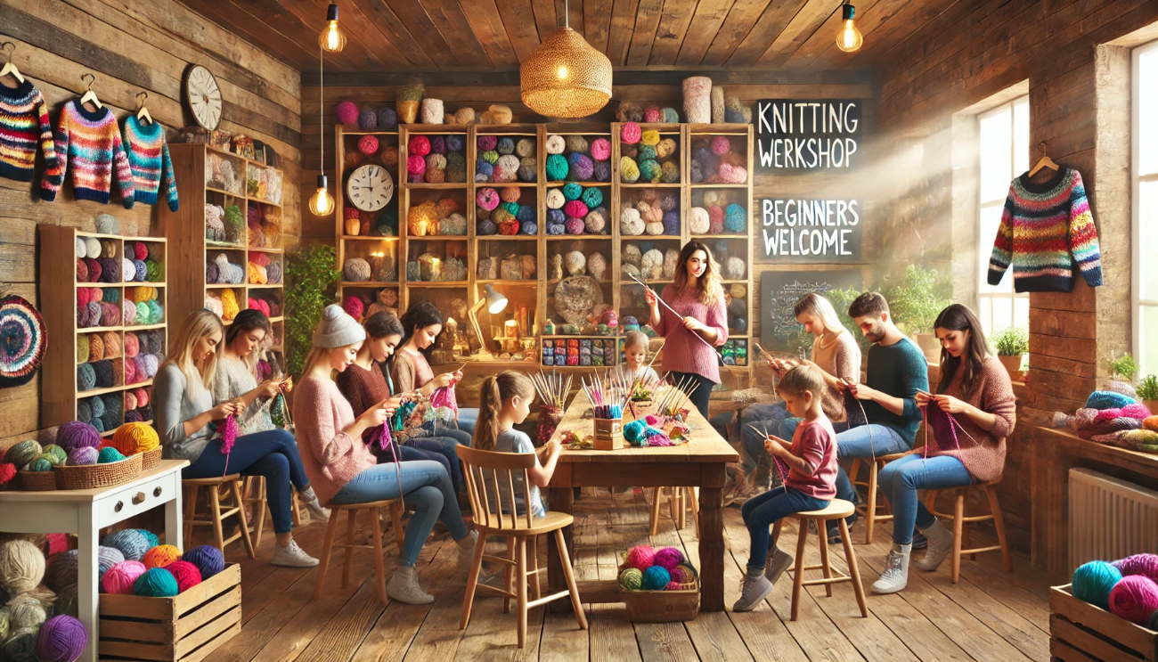 Handarbeitskura stricken lernen