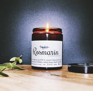 Soy wax candle Rosmarin - from Recycled Light Germany
